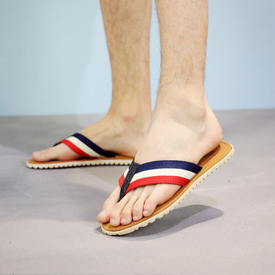 Мъжки чехли през пръсти в няколко цвята