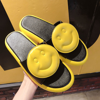 Ежедневни дамски чехли с равна подметка и 3D елемент в три цвята