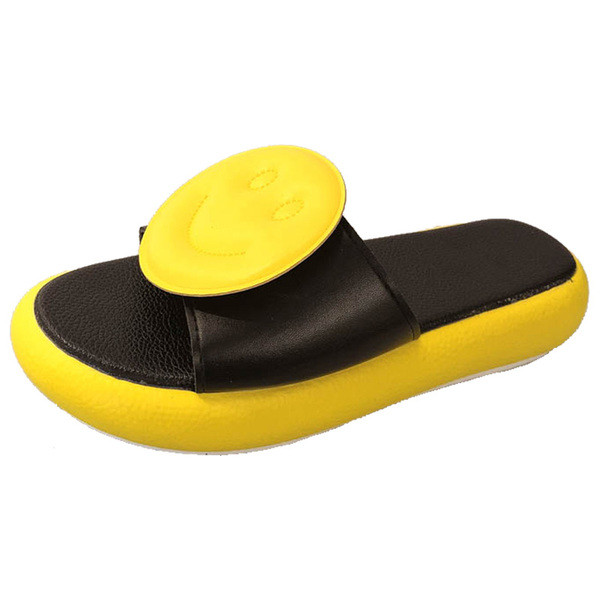 Ежедневни дамски чехли с равна подметка и 3D елемент в три цвята