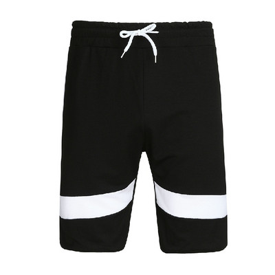 Мъжки бански с връзки в черен и бял цвят