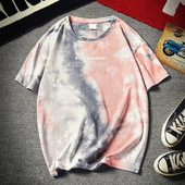 Мъжка модерна тениска с О-образно деколте в три цвята