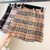 Fusta dama in carouri in trei culori