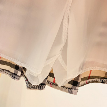 Fusta dama in carouri in trei culori