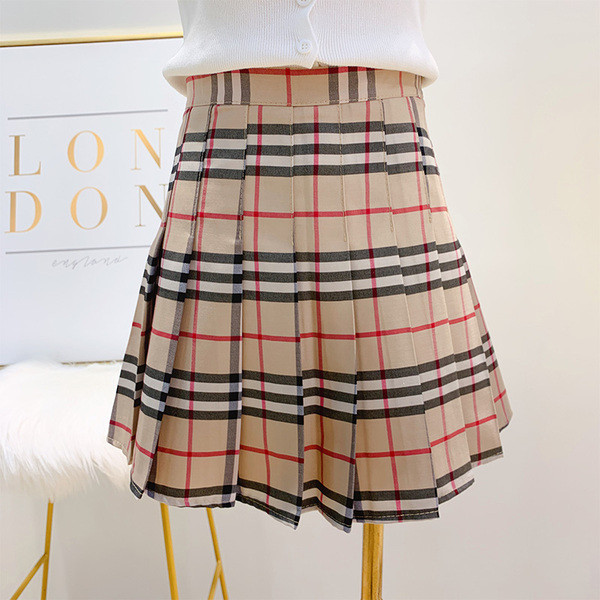 Fusta dama in carouri in trei culori