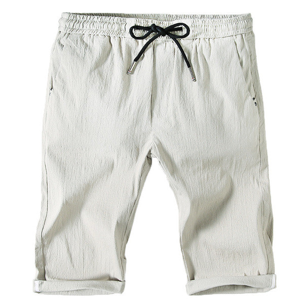 Pantaloni casual barbati 3/4 cu buzunar in patru culori