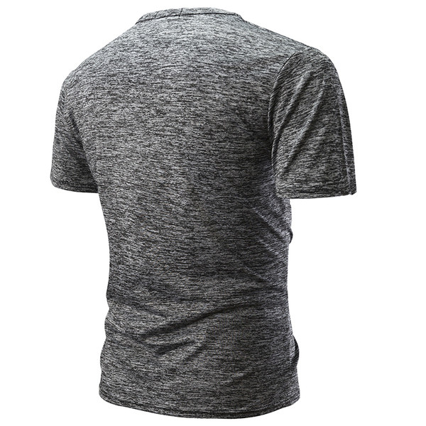 Tricou casual barbatesc cu decolteu O in trei culori