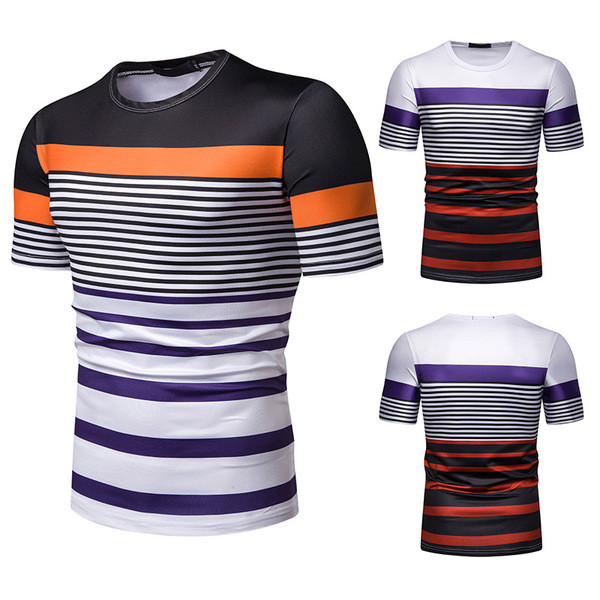 Tricou bărbătesc cu mâneci scurte în două culori