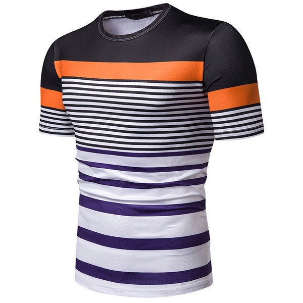 Tricou bărbătesc cu mâneci scurte în două culori