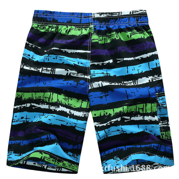 Мъжки шорти за плуване с връзки и ластик в два цвята