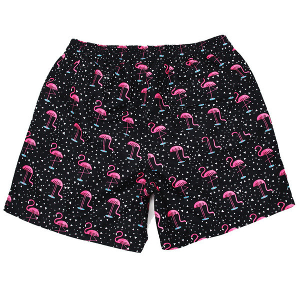 Pantaloni scurți de înot modern pentru bărbați cu flamingo drept