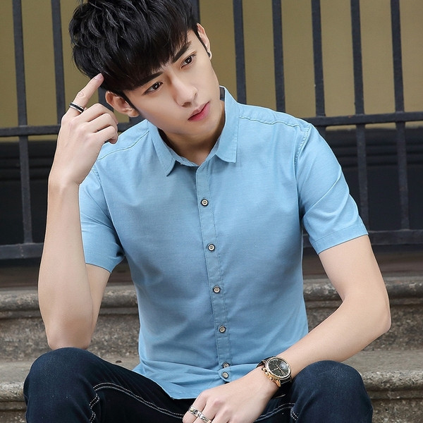 Cămașă modernă pentru bărbați-model Slim în mai multe culori