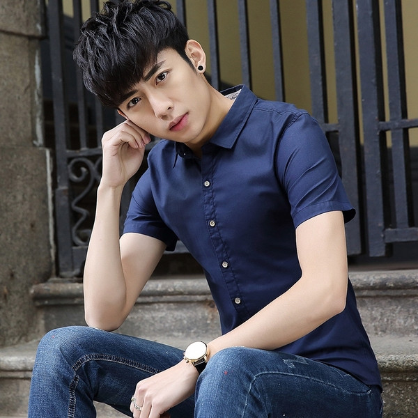 Cămașă modernă pentru bărbați-model Slim în mai multe culori