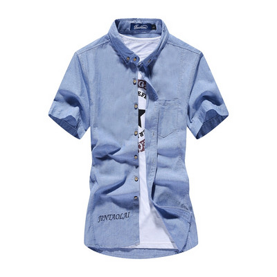 Нов модел мъжка риза в три цвята с джоб