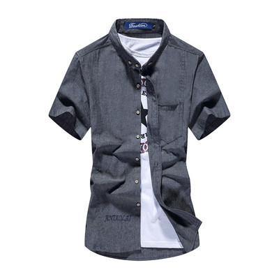 Нов модел мъжка риза в три цвята с джоб