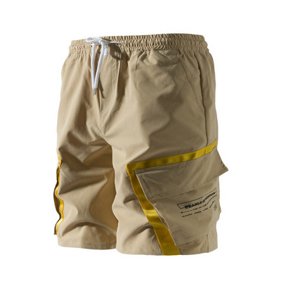 Мъжки къси панталони с джобове в три цвята