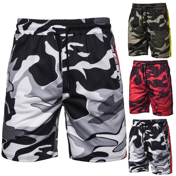 Pantaloni scurți de camuflaj pentru bărbați în trei culori