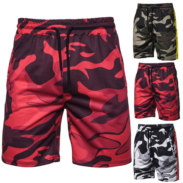 Pantaloni scurți de camuflaj pentru bărbați în trei culori