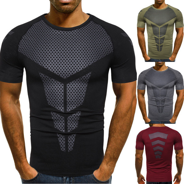 Tricou modern pentru bărbați cu mâneci scurte în patru culori