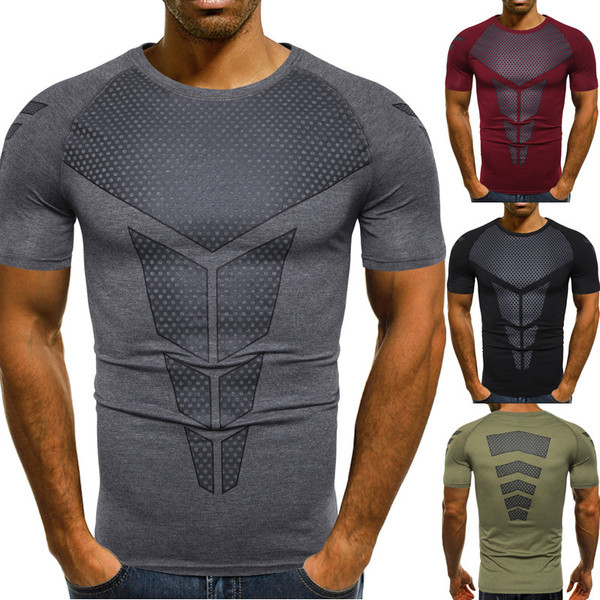 Tricou modern pentru bărbați cu mâneci scurte în patru culori