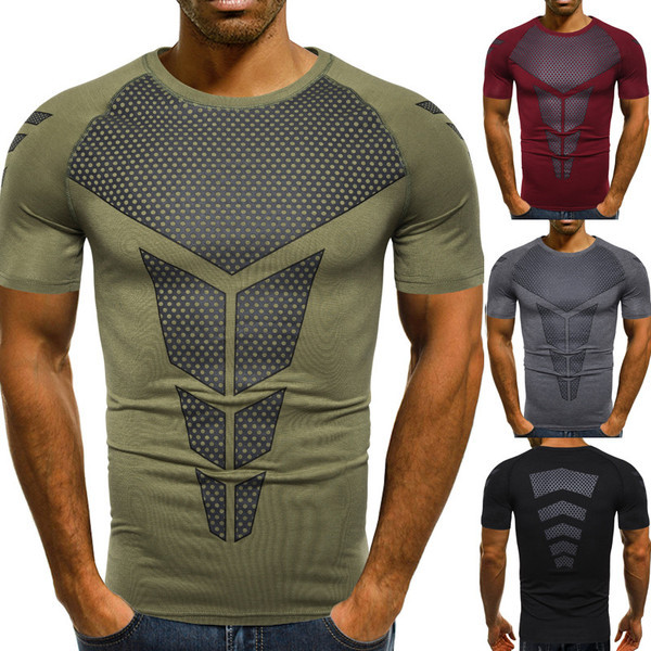 Tricou modern pentru bărbați cu mâneci scurte în patru culori