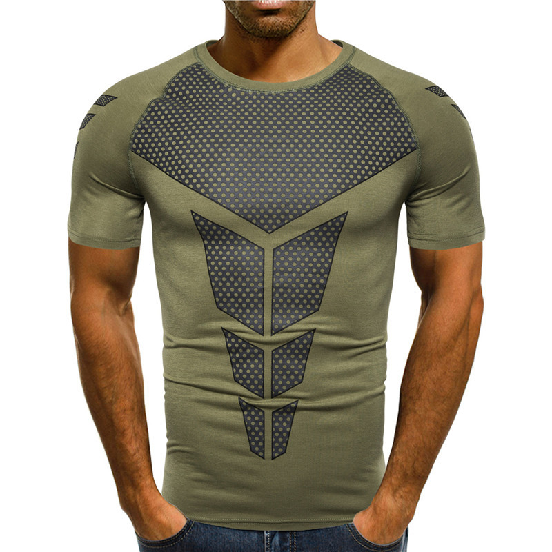 Tricou modern pentru bărbați cu mâneci scurte în patru culori