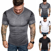 Tricou modern pentru bărbați cu fermoar pe mâneci în trei culori