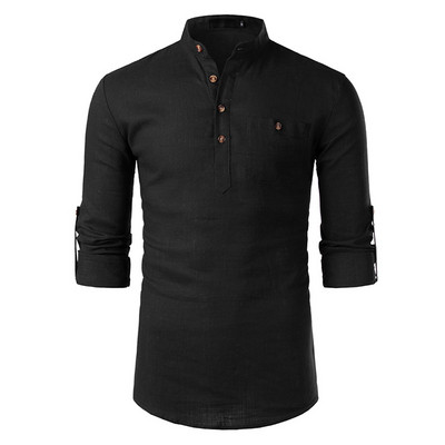 Cămașă bărbătească cu buzunar în trei culori