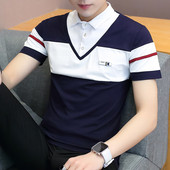 Tricou barbatesc model nou in trei culori - cu nasturi si guler