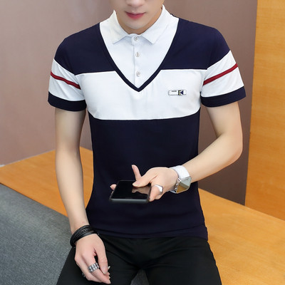 Tricou barbatesc model nou in trei culori - cu nasturi si guler