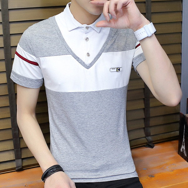 Tricou barbatesc model nou in trei culori - cu nasturi si guler