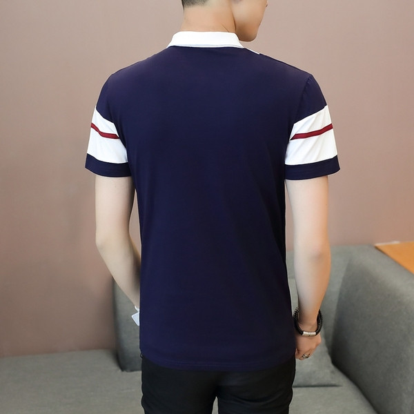 Tricou barbatesc model nou in trei culori - cu nasturi si guler