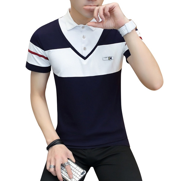 Tricou barbatesc model nou in trei culori - cu nasturi si guler