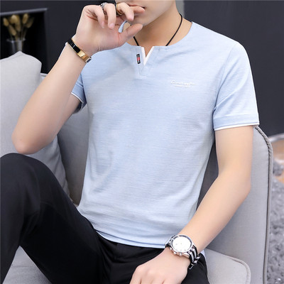 Tricou casual barbatesc in trei culori cu broderie