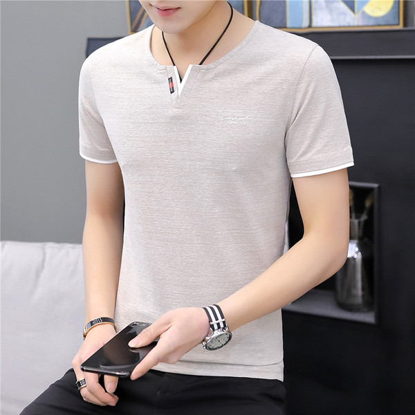 Tricou casual barbatesc in trei culori cu broderie