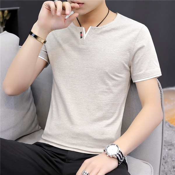 Tricou casual barbatesc in trei culori cu broderie