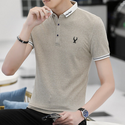 Tricou barbatesc actual in patru culori cu broderie