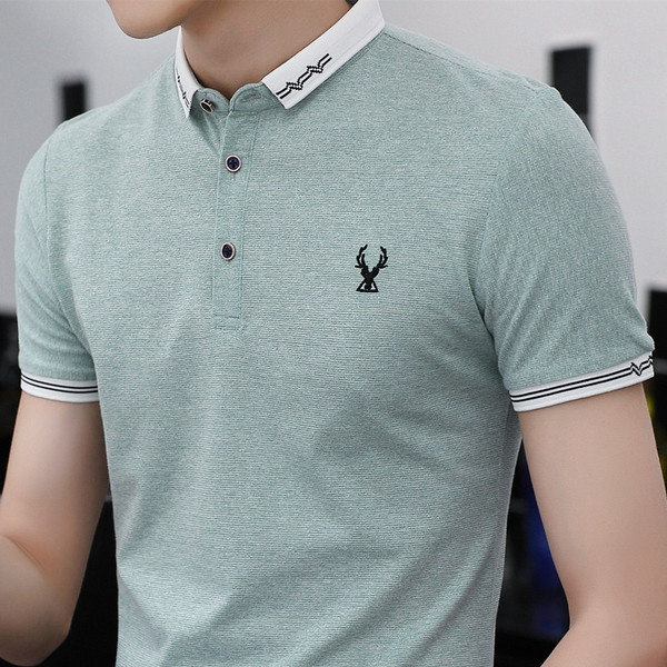 Tricou barbatesc actual in patru culori cu broderie