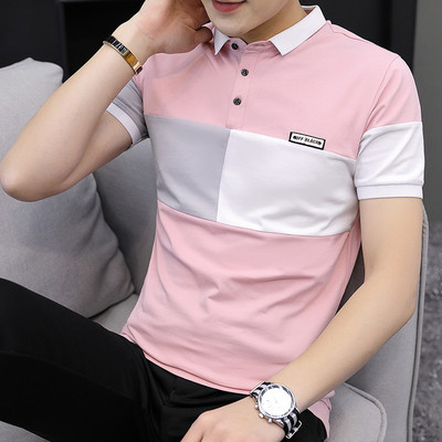 Tricou barbatesc model nou in trei culori cu nasturi si guler