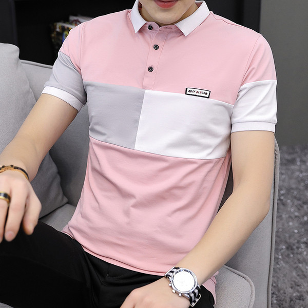 Tricou barbatesc model nou in trei culori cu nasturi si guler