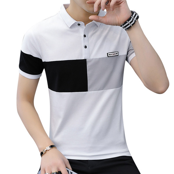 Tricou barbatesc model nou in trei culori cu nasturi si guler