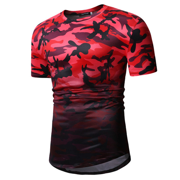 Tricou de camuflaj pentru bărbați cu culori irizate