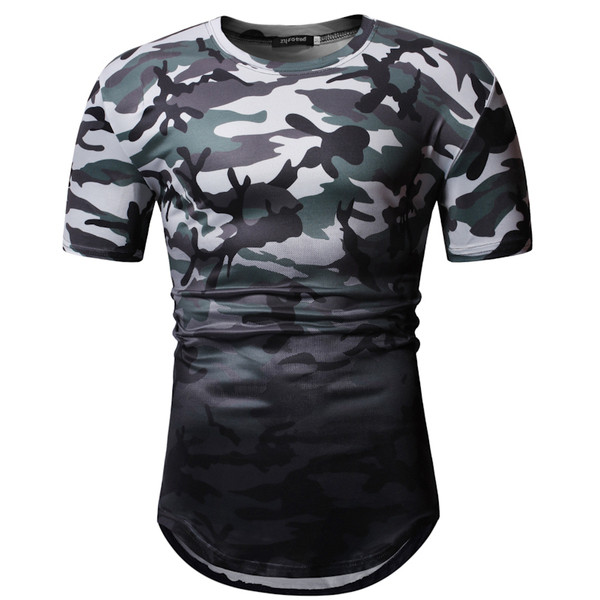 Tricou de camuflaj pentru bărbați cu culori irizate
