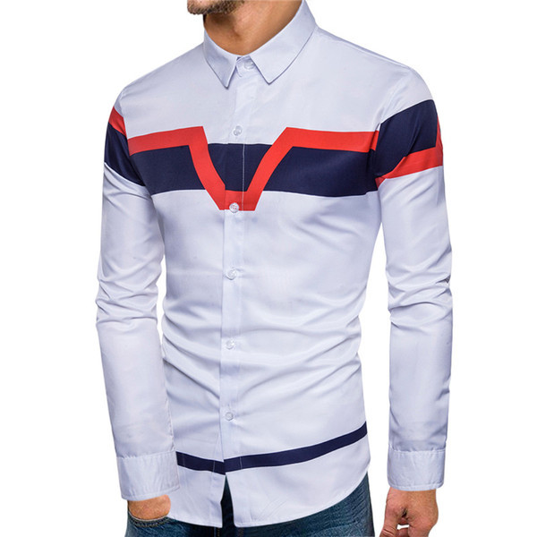 Cămașă modernă pentru bărbați cu mâneci lungi și guler clasic în mai multe culori