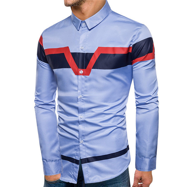 Cămașă modernă pentru bărbați cu mâneci lungi și guler clasic în mai multe culori