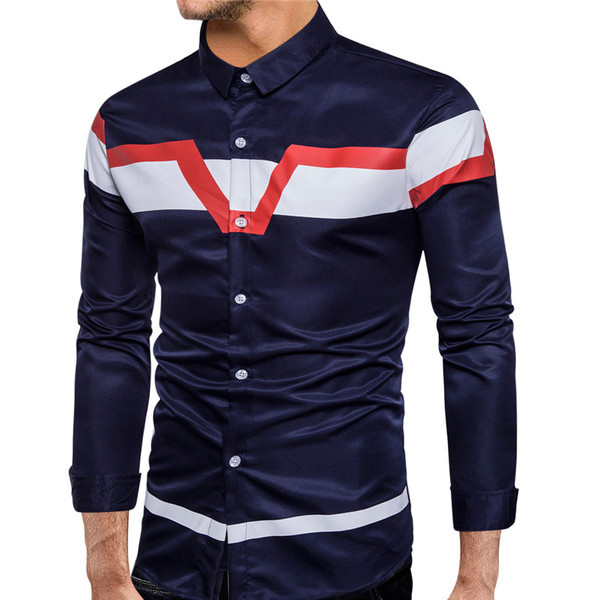 Cămașă modernă pentru bărbați cu mâneci lungi și guler clasic în mai multe culori