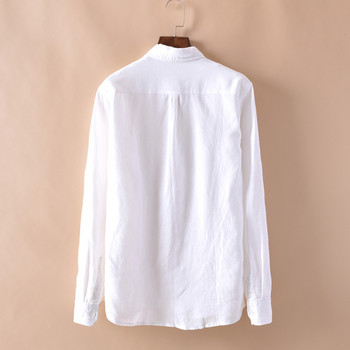 Мъжка риза изчистен модел с дълги ръкави в няколко цвята