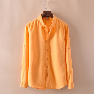 Мъжка риза изчистен модел с дълги ръкави в няколко цвята