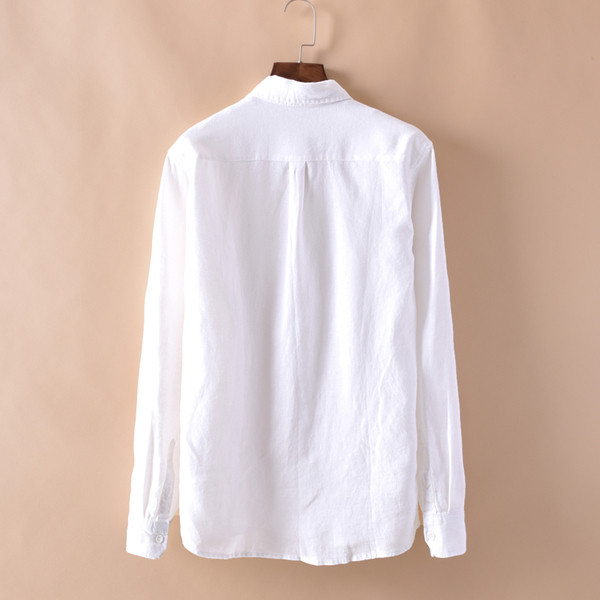 Мъжка риза изчистен модел с дълги ръкави в няколко цвята