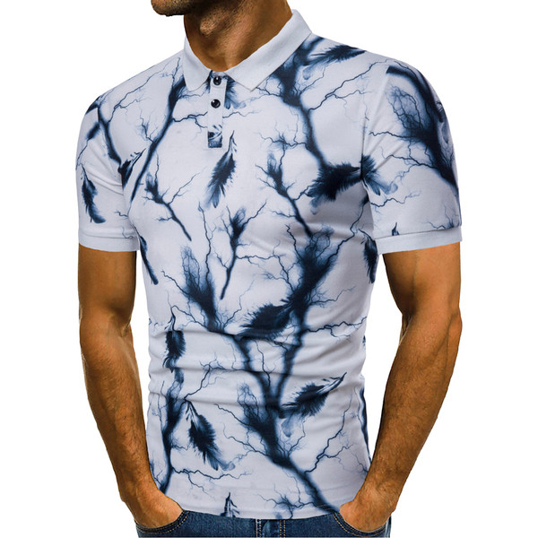 Tricou modern pentru bărbați cu guler clasic în două culori