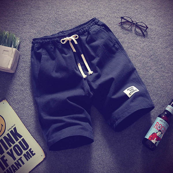 Pantaloni scurti casual cu cravate in mai multe culori